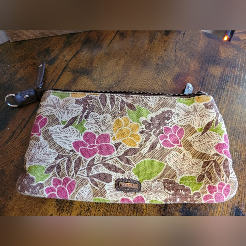 Vintage Relic by Fossil Floral Canvas Clutch
